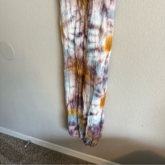 YFB Young Fabulous & Broke Isla Faux Wrap Multicolor Midi Dress Sz Small - Picture 6 of 11